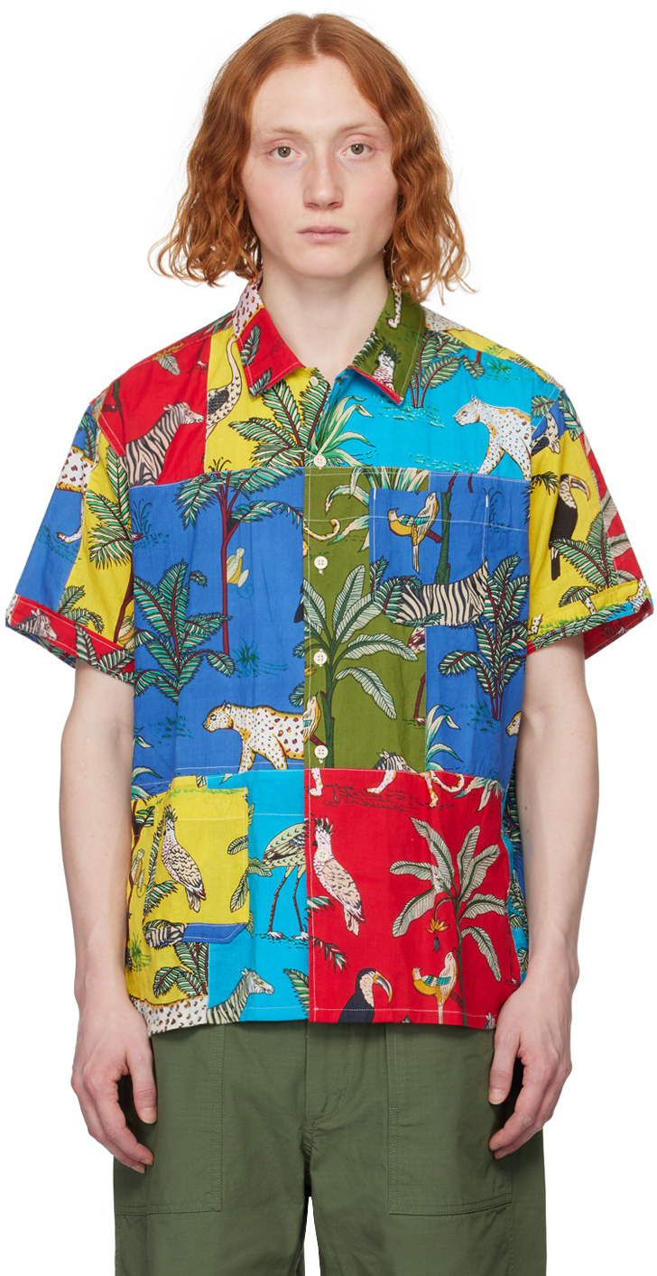Engineered Garments Multicolor Animal Shirt In Sw015 Multi Colour An