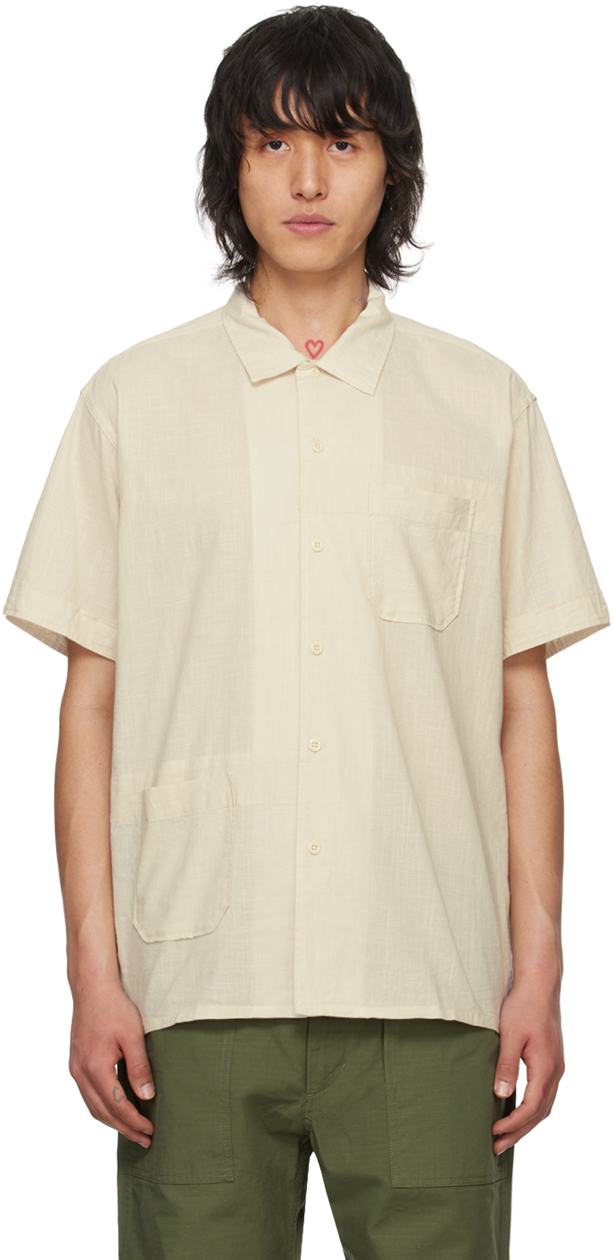 Beige Patch Pocket Shirt by Engineered Garments on Sale