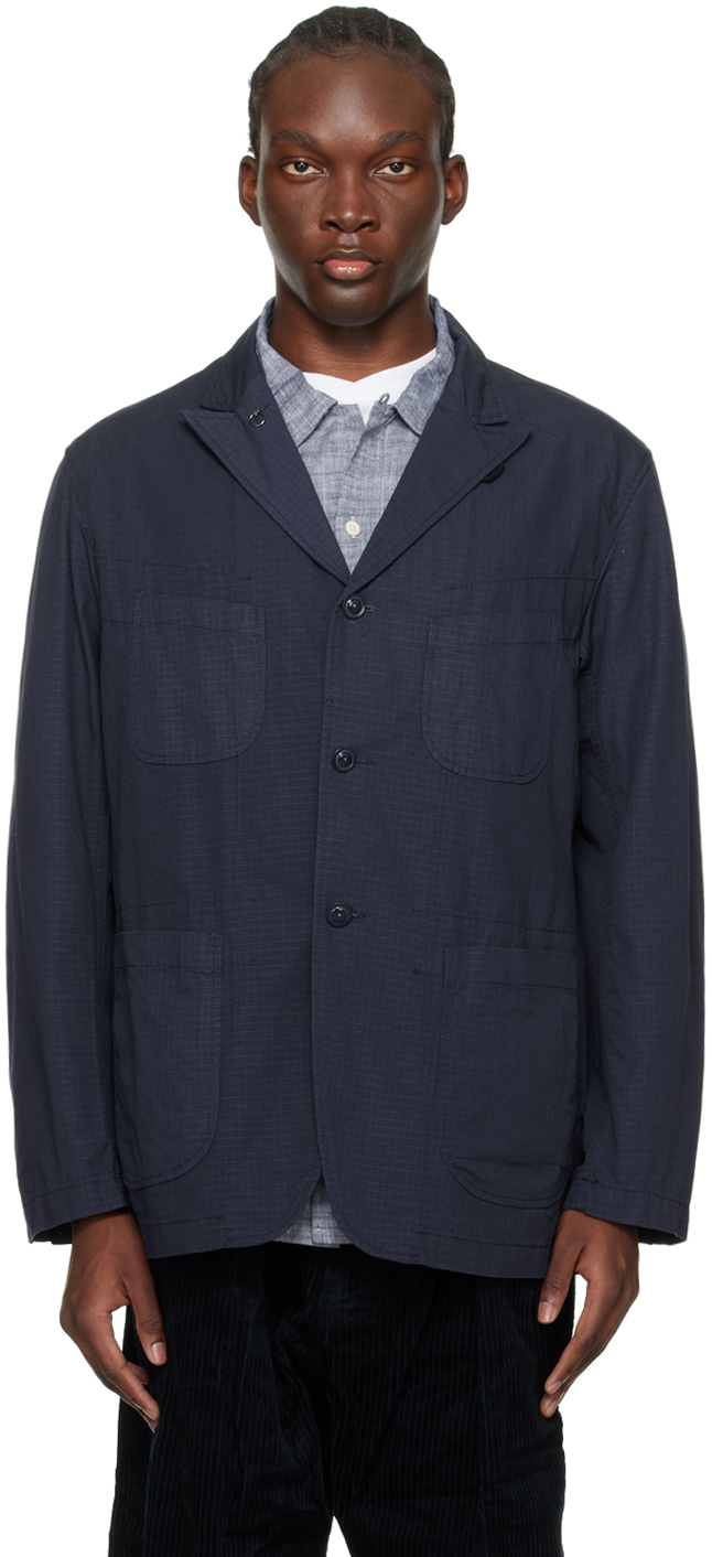 Engineered Garments: Navy Single-Breasted Blazer | SSENSE Canada