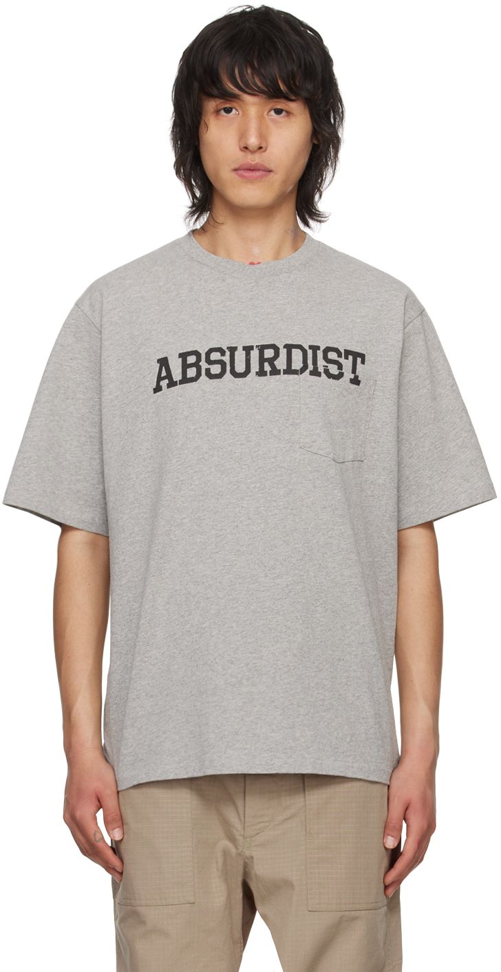 Engineered Garments Gray 'absurdist' T-shirt In Np111 A - Grey - Abs