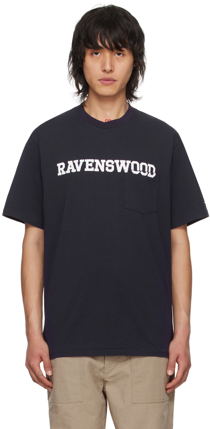 Engineered Garments Navy 'ravenswood' T-shirt In Np113 B - Navy - Rav