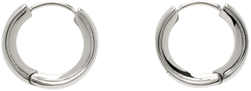 Vitaly: Silver Arc Earrings | SSENSE