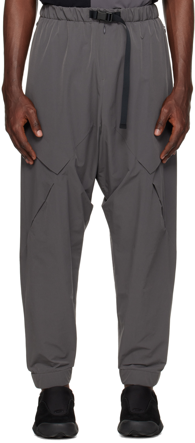 Fumito Ganryu Grey Easy Cargo Trousers In Charcoal Grey
