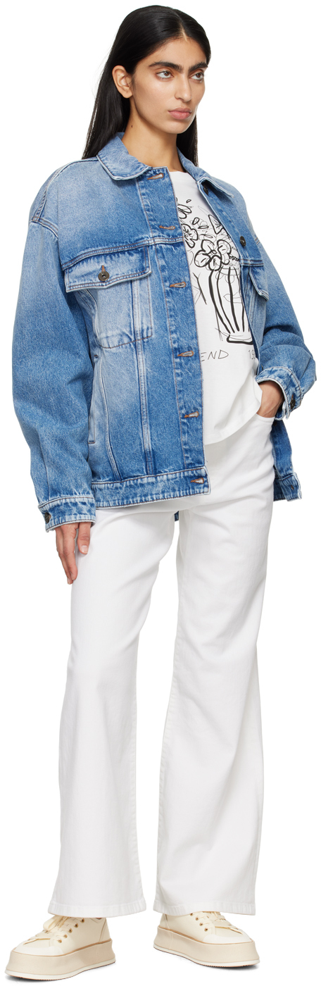 WEEKEND MAX MARA BLUE PIO DENIM JACKET 