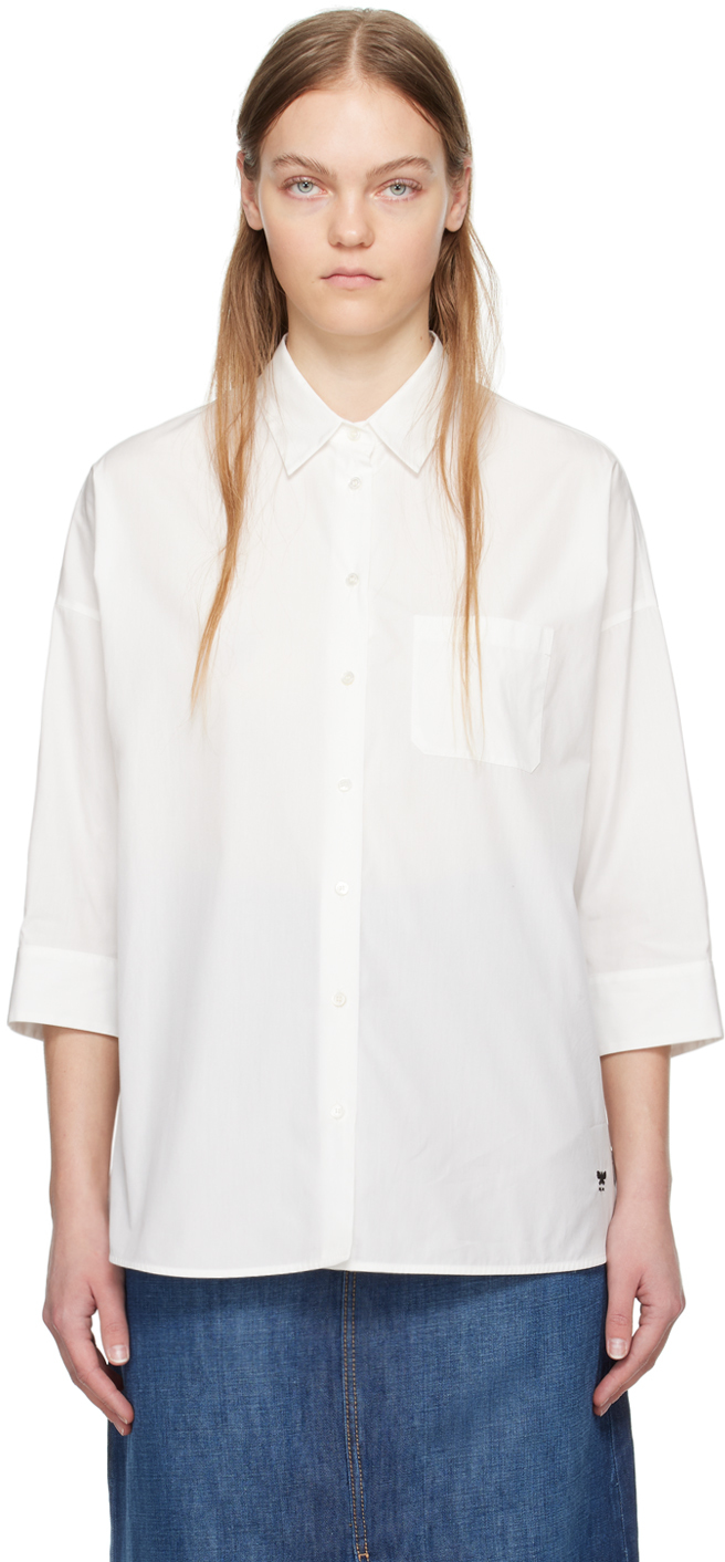Weekend Max Mara White Venus Shirt In 4 White