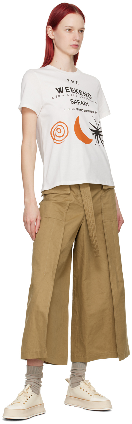 Weekend Max Mara Off-white Yen T-shirt In 3 Ivory