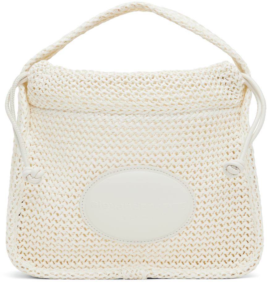 Shop Alexander Wang Off-white Ryan Small Bag In 102 Off White