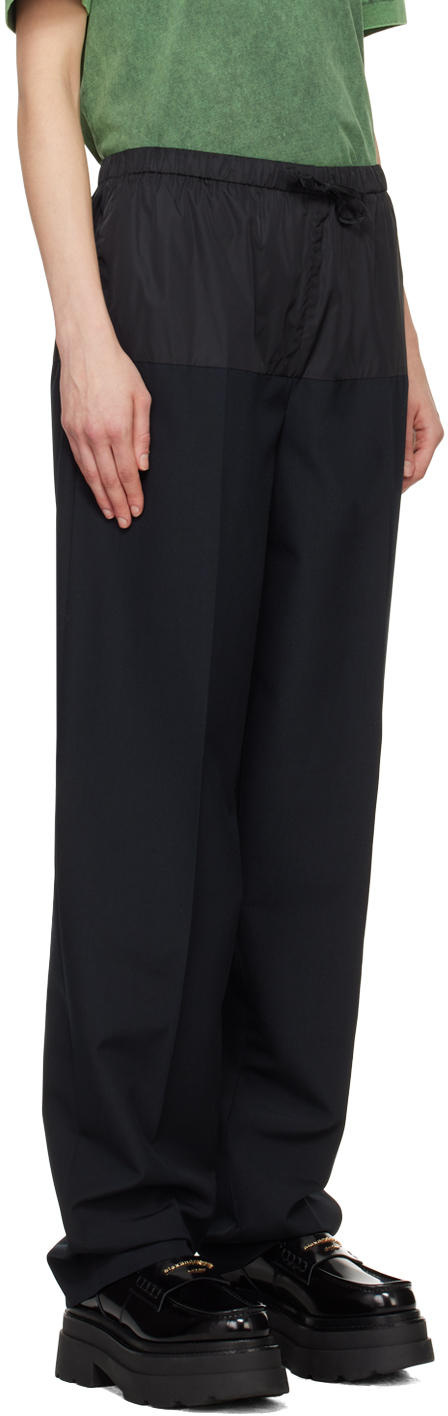 Alexander Wang Black Articulated Trousers In 001 Black