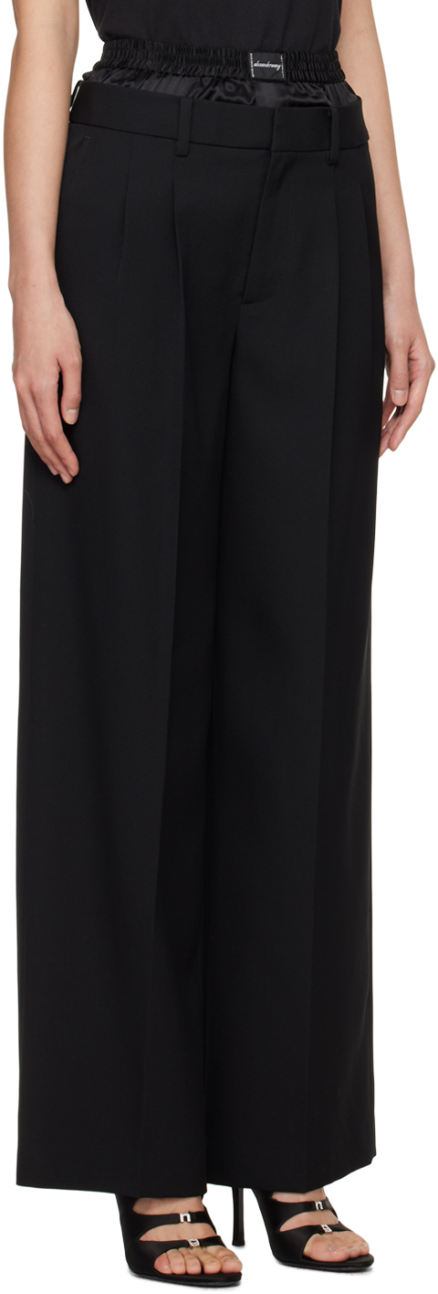 Alexander Wang Hose Im Layering-look In 001 Black