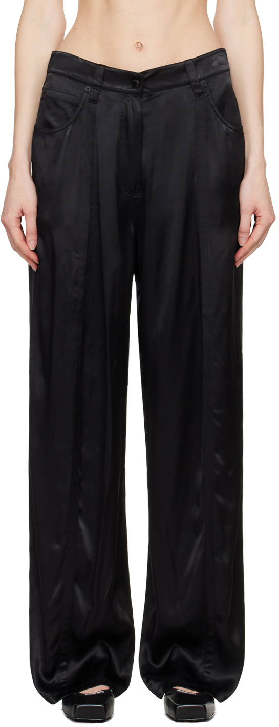 Black Seamed Trousers