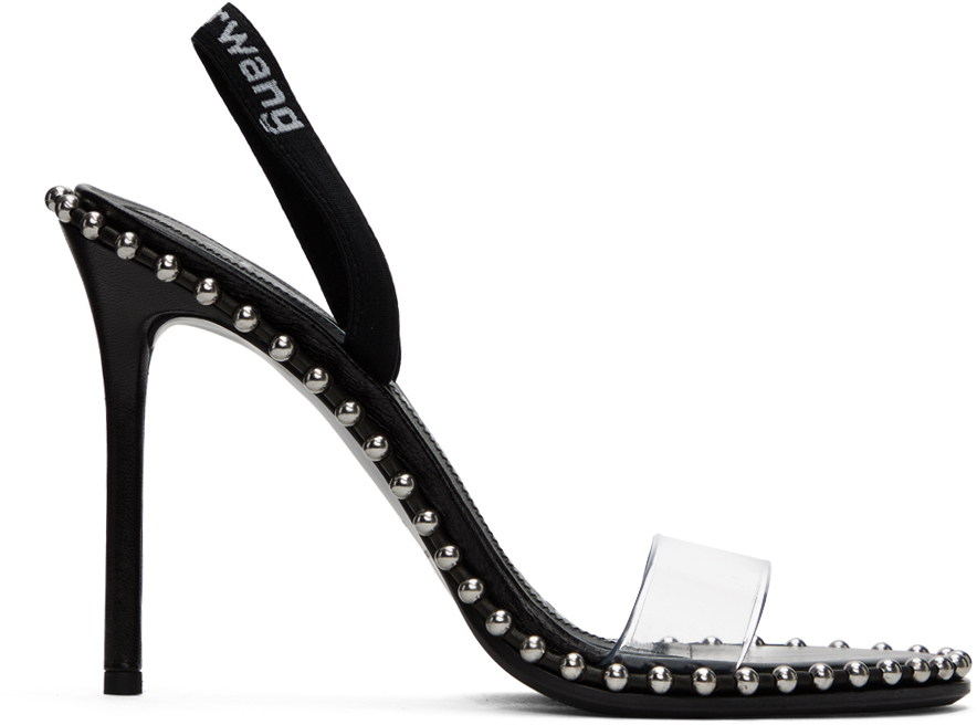 Alexander Wang Logo Detailed Sandals in Black | Lyst