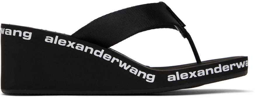 Shop Alexander Wang Black Aw Nylon Heeled Sandals In 001 Black