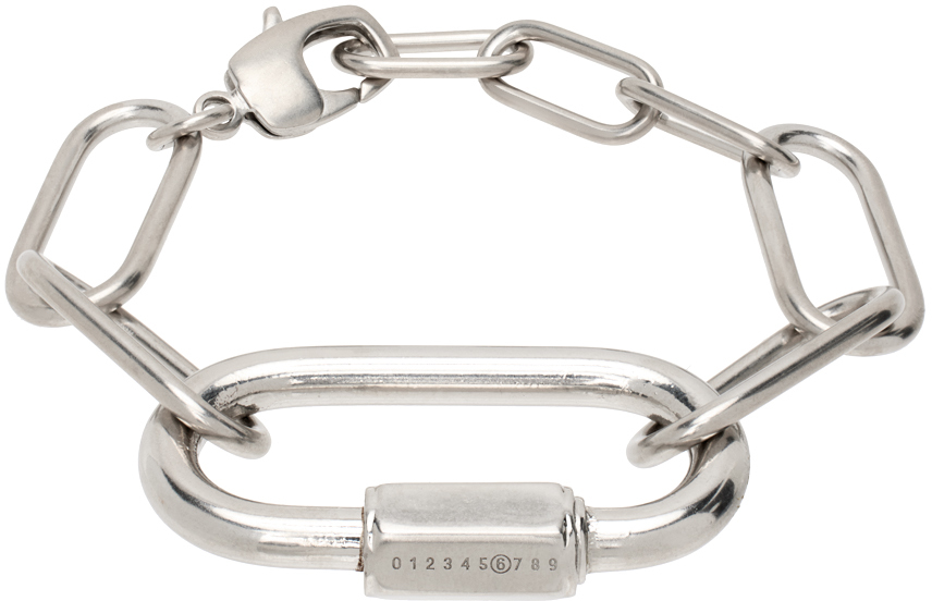 Silver Metal Carabiner Bracelet