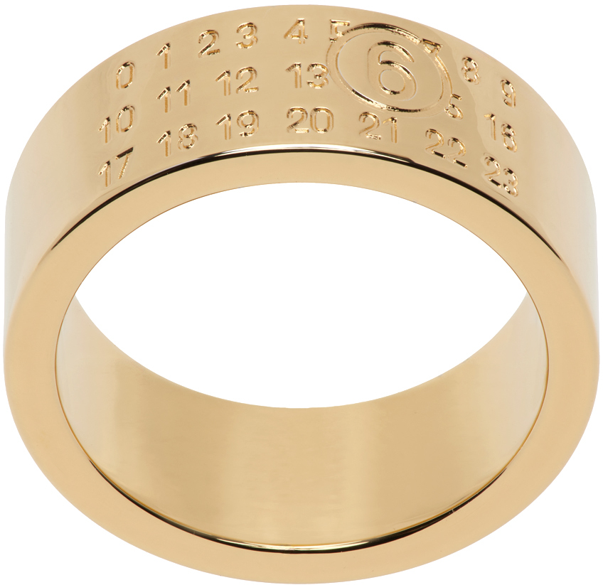 Gold Minimal Logo Ring