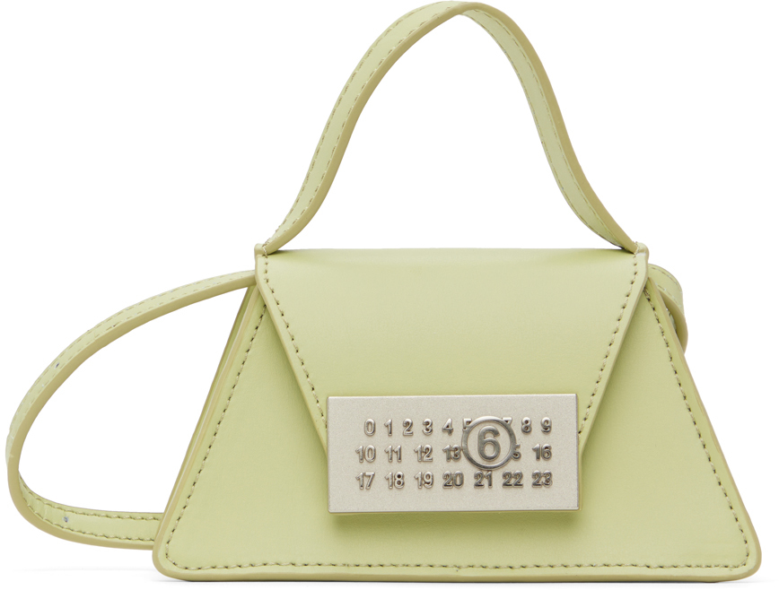 Mm6 Maison Margiela Green Numeric Mini Bag In T7369 Aloe Wash