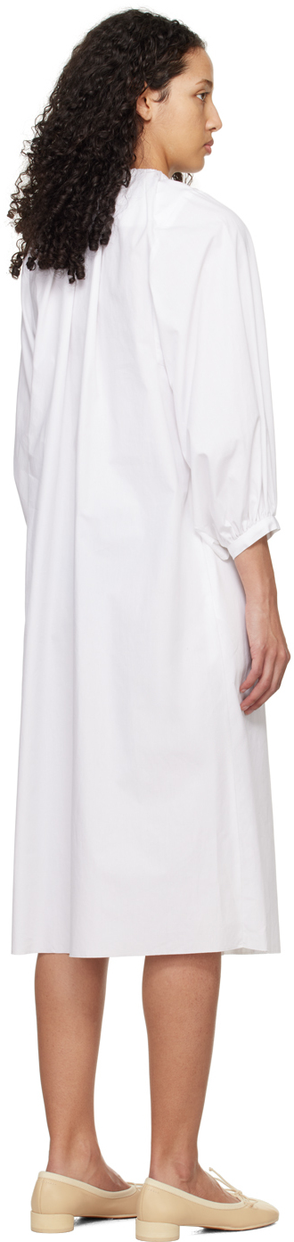 Mm6 Maison Margiela White Buttoned Maxi Dress In 100 White