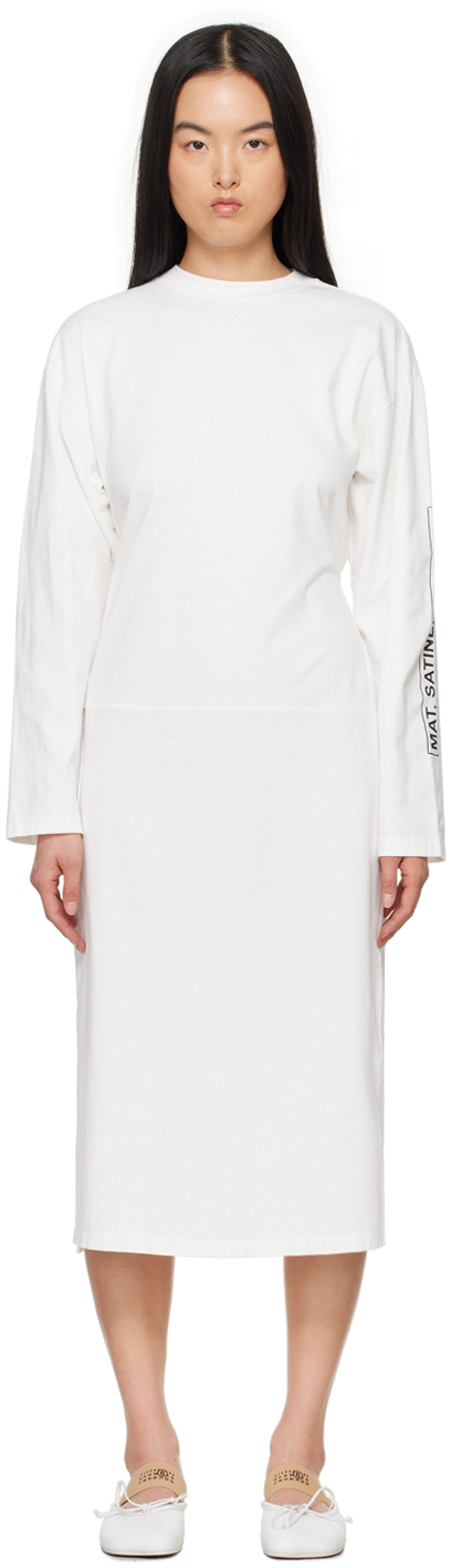 MM6 by Maison Martin Margiela レディース ブラック アシンメトリー ミディアムワンピース ワンピース