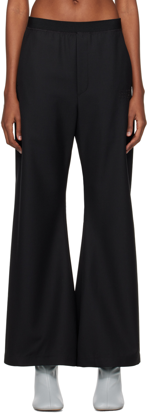 Maison Martin Margiela Womens 46 US 10 Black Cropped Pants Trousers Cotton  Blend