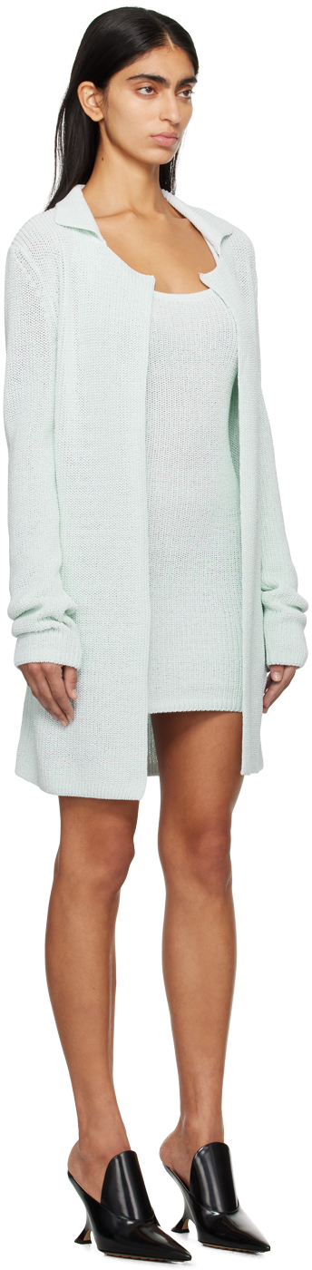 Shop Aya Muse Blue Belu Cardigan In Sky Melt