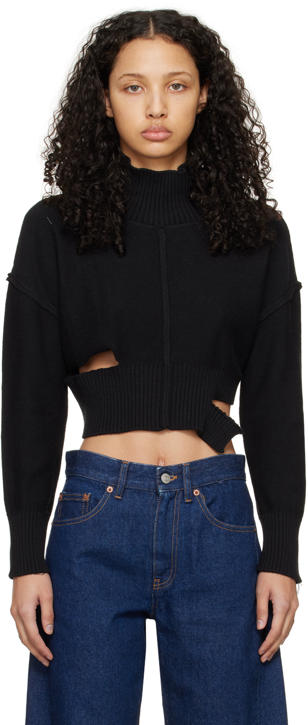 Black Boxy Sweater