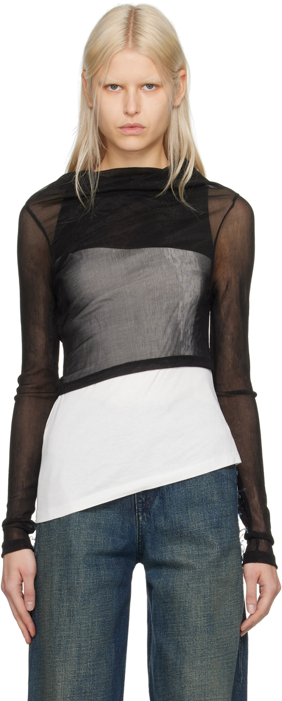 Tシャツ・カットソー MM6 MAISON MARGIELA ASYMMETRICAL TOP MM6 Maison Margiela Asymmetrical top MM6 Maison Margiela