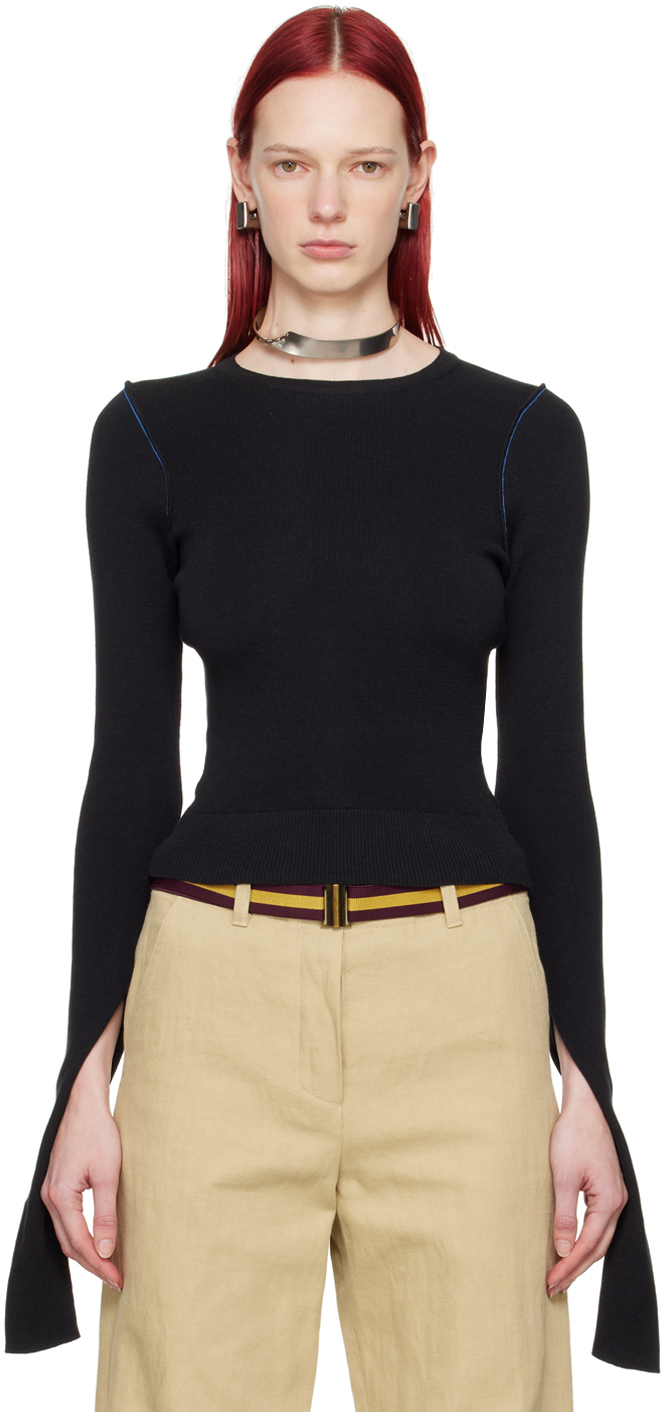 Haut Femme MM6 Maison Margiela En Laine Noire - Taille Unique, Neuf Avec étiquettes