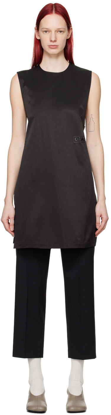 Black Self-Tie Minidress by MM6 Maison Margiela on Sale
