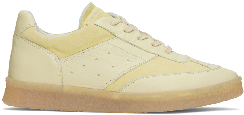 Yellow Court Sneakers