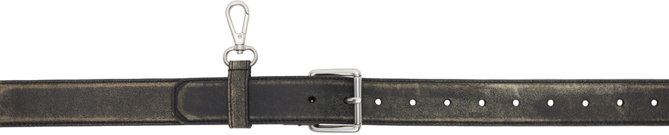 Mm6 Maison Margiela Black Pin-buckle Belt