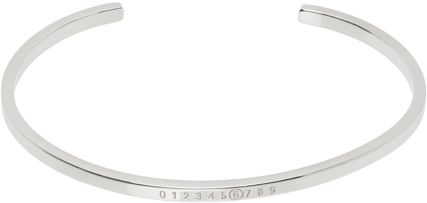 Silver Numeric Minimal Signature Bracelet