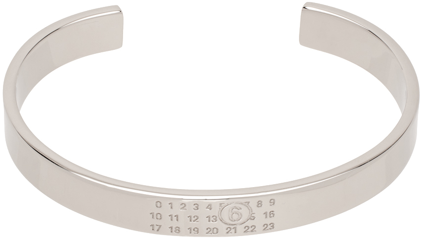 Silver Numeric Minimal Signature Bracelet