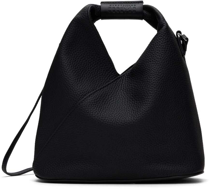 Shop Mm6 Maison Margiela Black Triangle Classic Crossbody Bag In T8013 Black