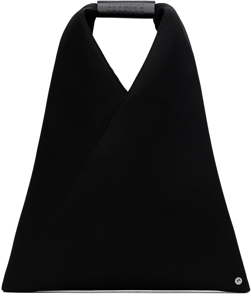 Mm6 Maison Margiela Black Classic Triangle Small Tote In T8013 Black