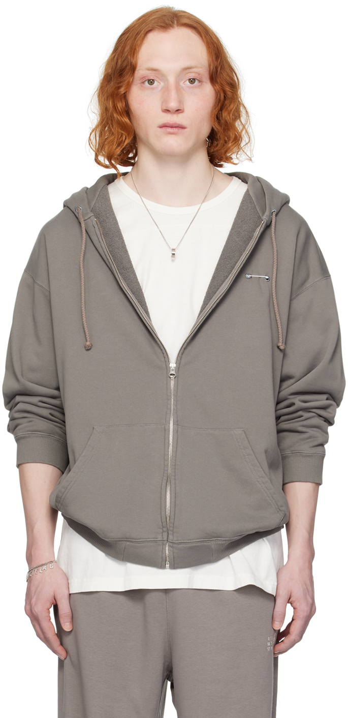 Taupe Safety Pin Hoodie