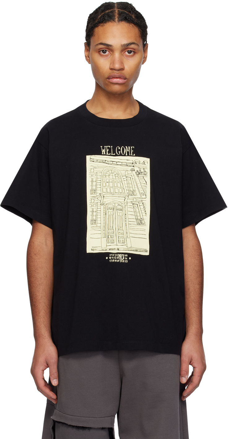 Black 'Welcome' T-Shirt