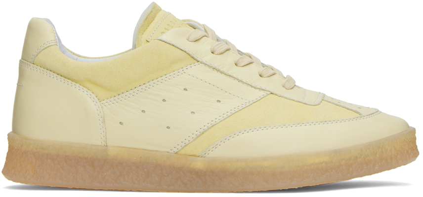 Yellow 6 Court Sneakers