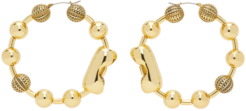 ★MARC JACOBS★ The Monogram Ball Chain フープピアス Marc Jacobs Monogram Ball Chain Hoops
