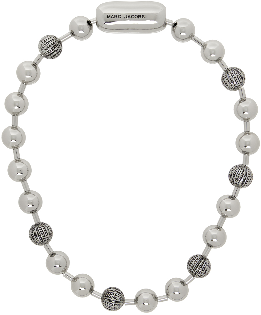 Ambush Bead-Chain Necklace - Silver