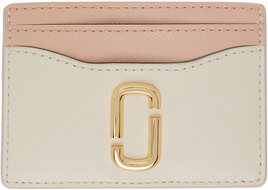 Marc Jacobs Pink & Off-white 'the Utility Snapshot' Card Holder In 695 Rose Multi
