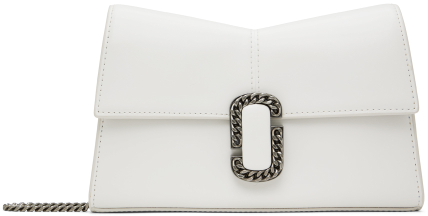 Marc Jacobs: White 'The St.Marc Chain Wallet' Bag | SSENSE