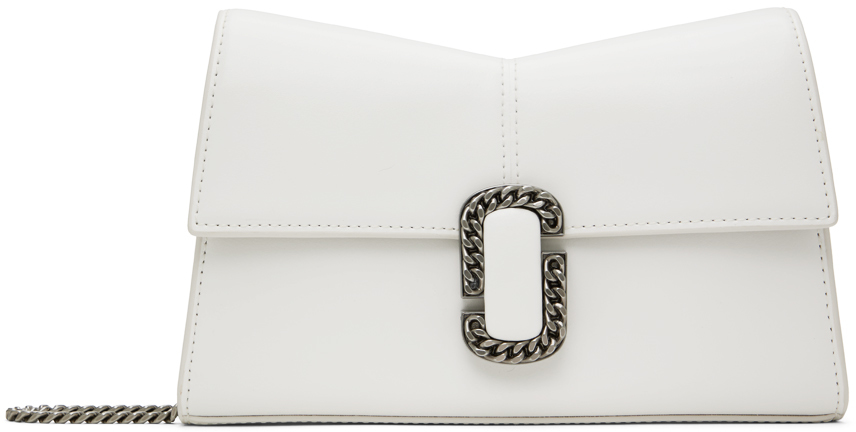 Marc Jacobs White 'the St.marc Chain Wallet' Bag In 100 White