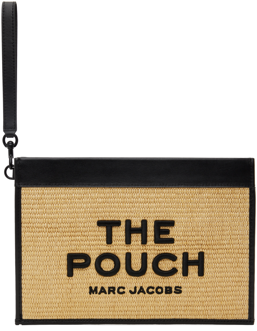 Marc Jacobs Beige 'the Woven Large' Clutch In 255 Natural