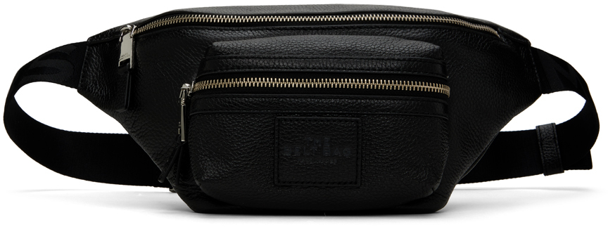 Marc Jacobs Black 'the Leather Belt Bag' Pouch In 001 Black