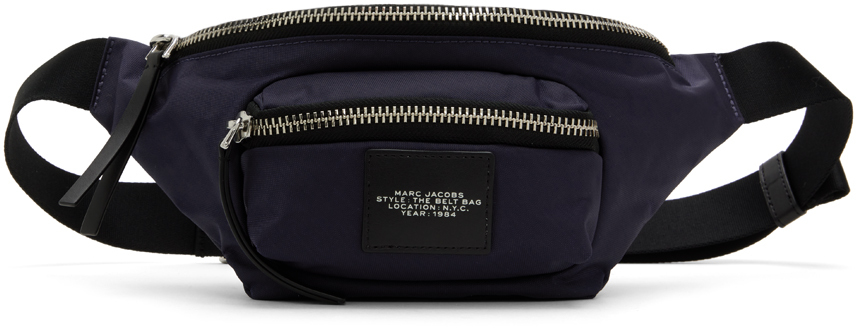 Marc Jacobs Navy 'the Biker Nylon Belt Bag' Pouch In Blue