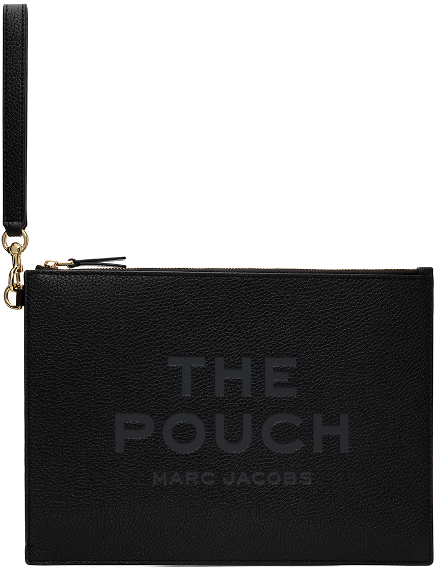Marc Jacobs Black 'The Leather Large' Pouch SSENSE