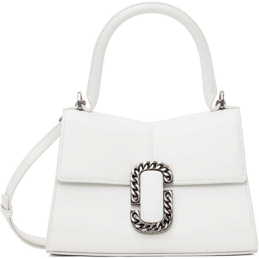 Marc Jacobs White 'the St. Marc Top Handle' Bag In 100 White