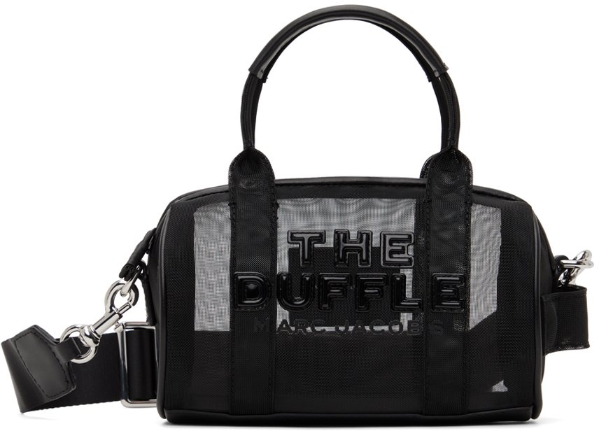 Shop Marc Jacobs Black 'the Mesh Mini' Duffle Bag In 18 Blackout