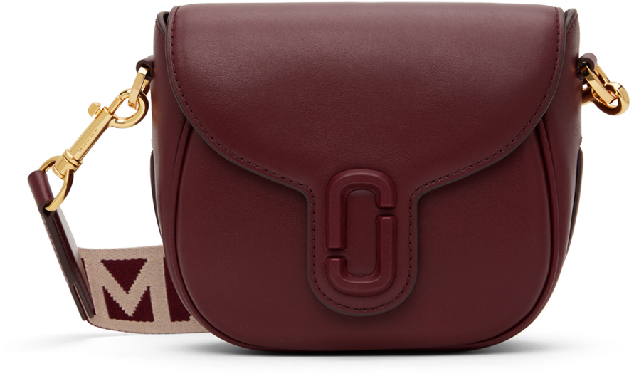 Marc Jacobs Burgundy 'the J Marc Small Saddle' Bag In 602 Cherry