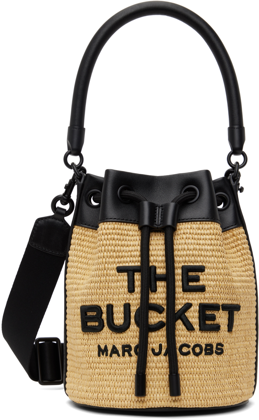 Shop Marc Jacobs Beige 'the Woven Bucket' Bag In 255 Natural