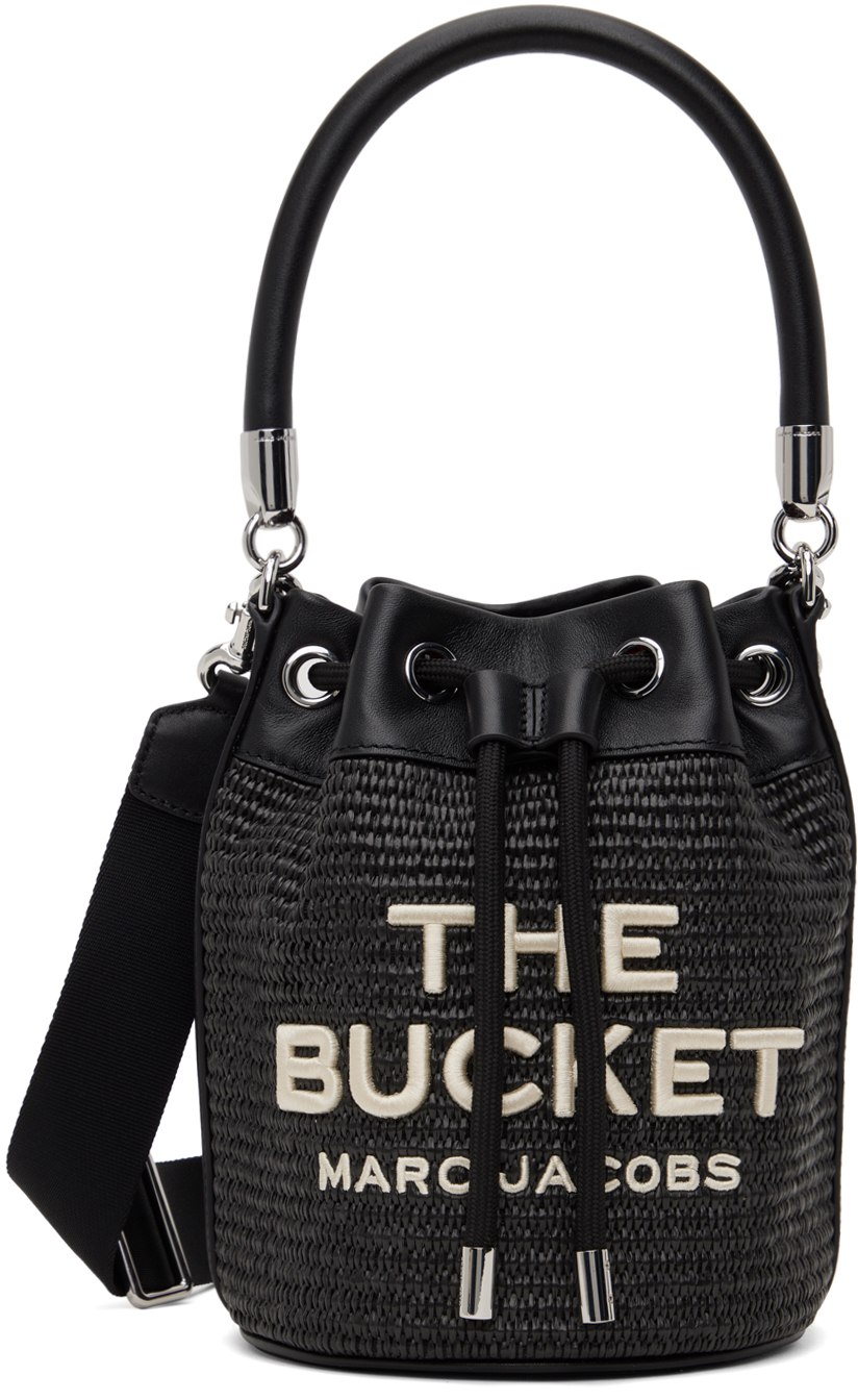 Marc Jacobs The Woven Bucket Bag In Black